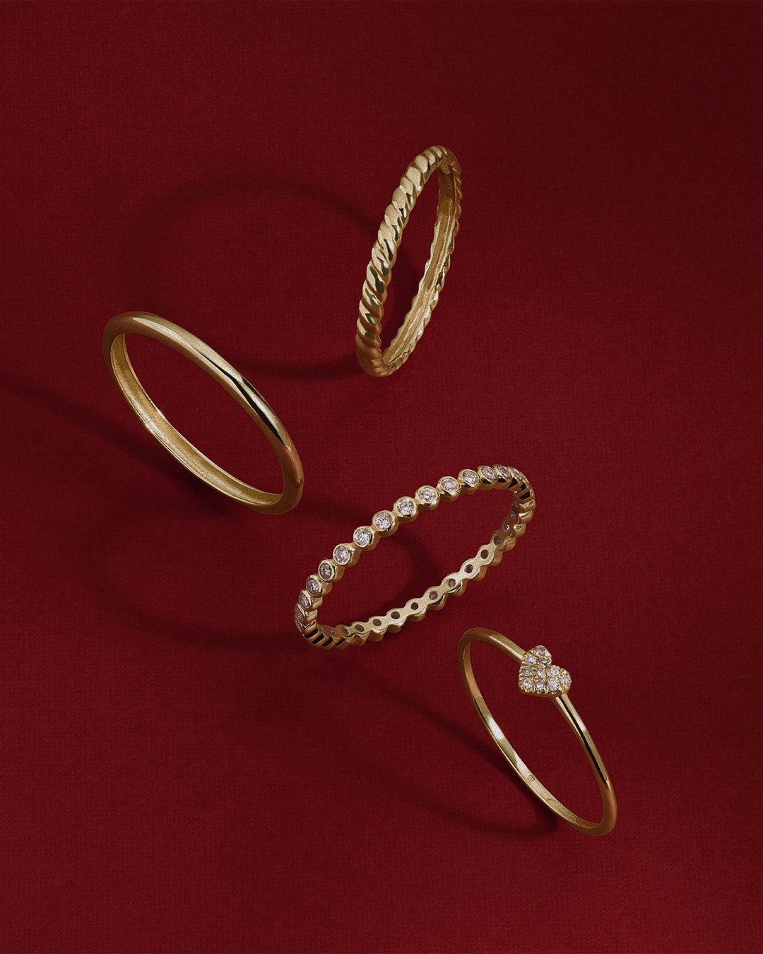 gold plated and solid gold rings 