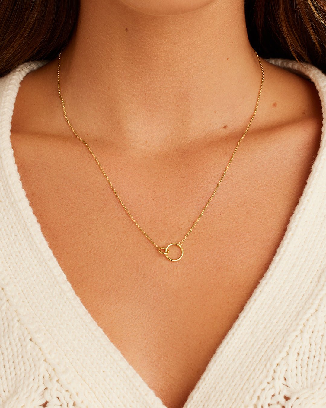 Wilshire Charm Adjustable Necklace || option::18k Gold Plated