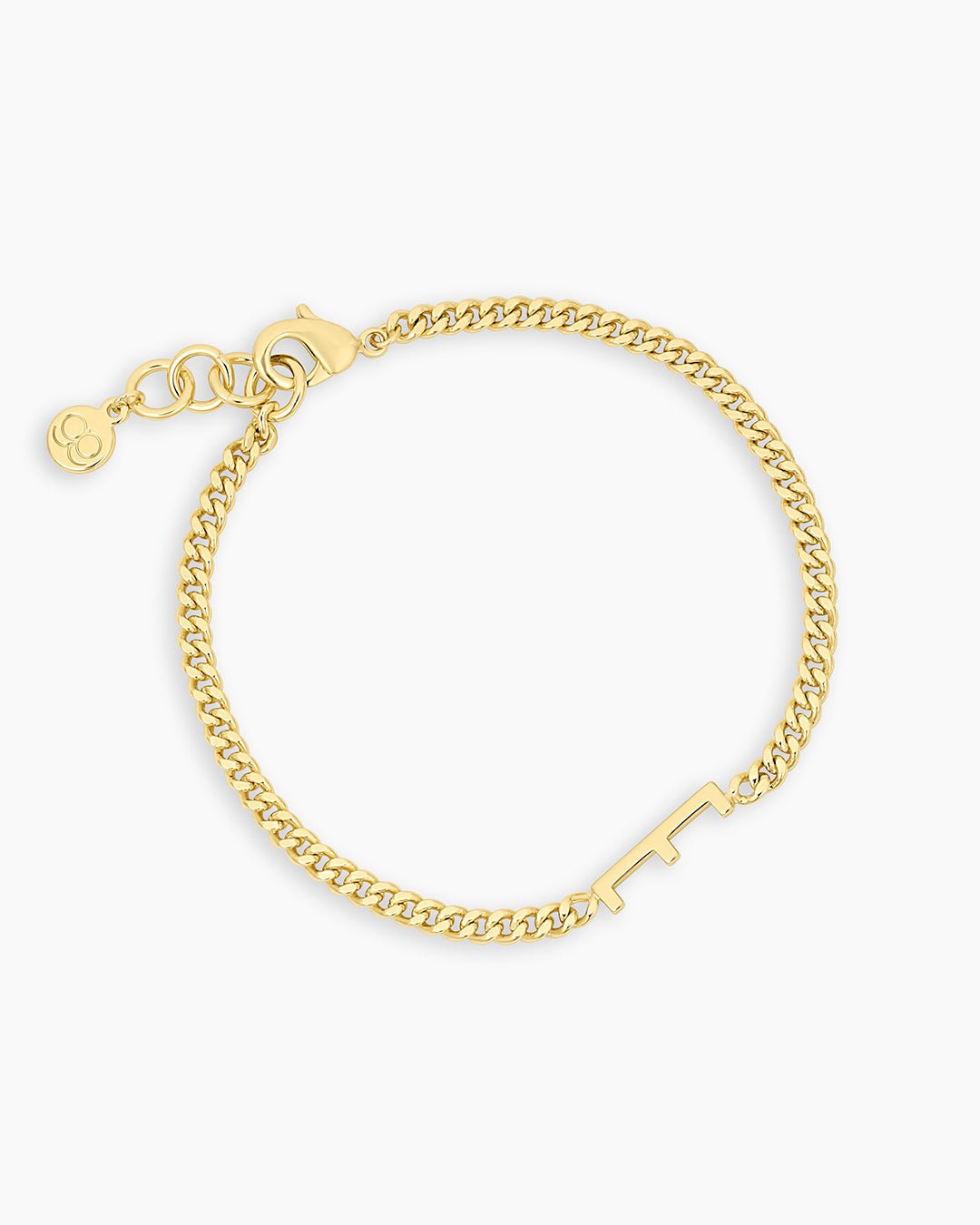 Wilder Alphabet Bracelet Alphabet Bracelet #E || option::18k Gold Plated, E