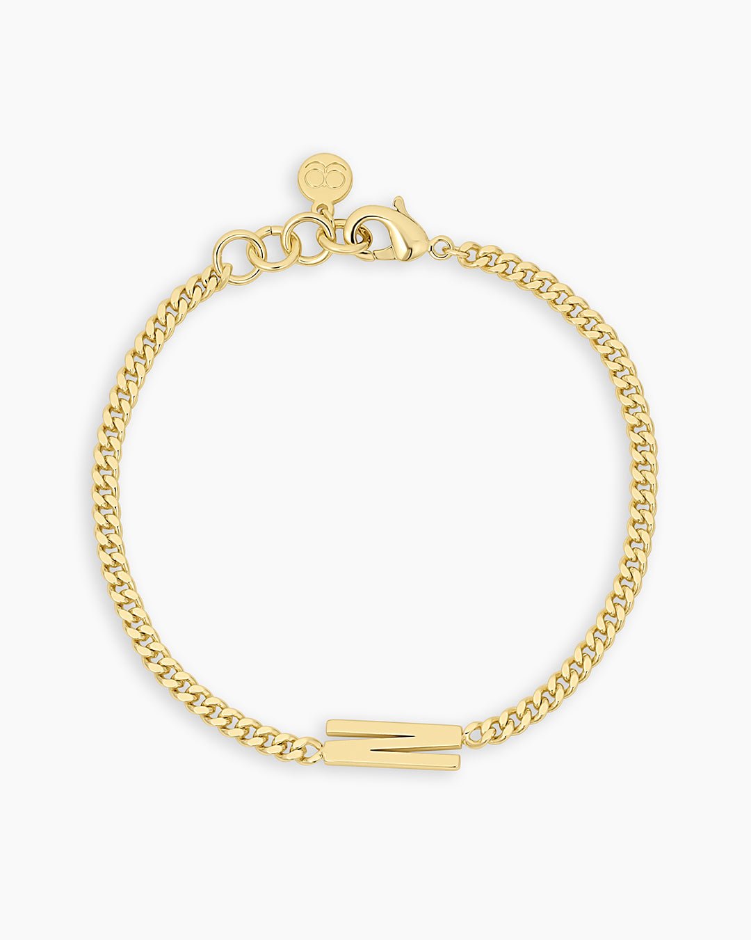 Wilder Alphabet Bracelet Alphabet Bracelet #N || option::18k Gold Plated, N