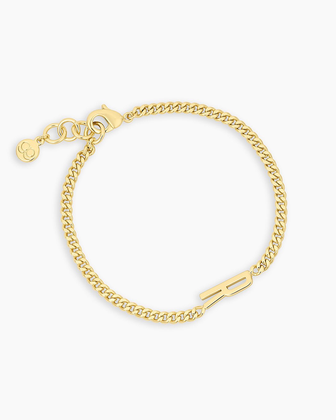 Wilder Alphabet Bracelet Alphabet Bracelet #R || option::18k Gold Plated, R