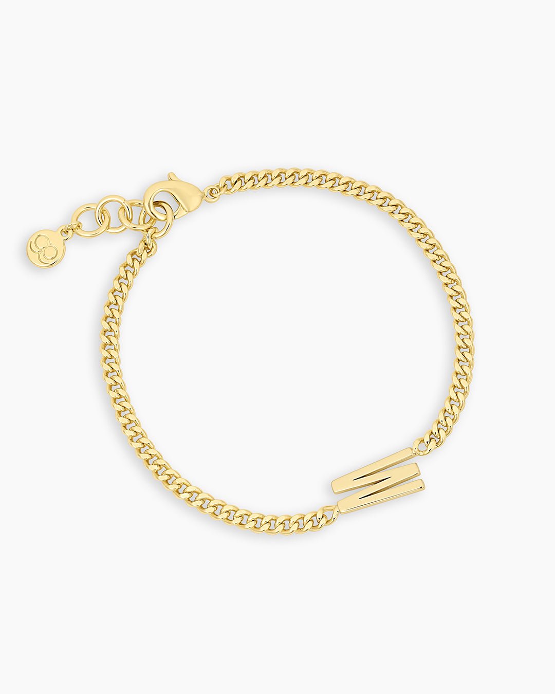 Wilder Alphabet Bracelet Alphabet Bracelet #W || option::18k Gold Plated, W