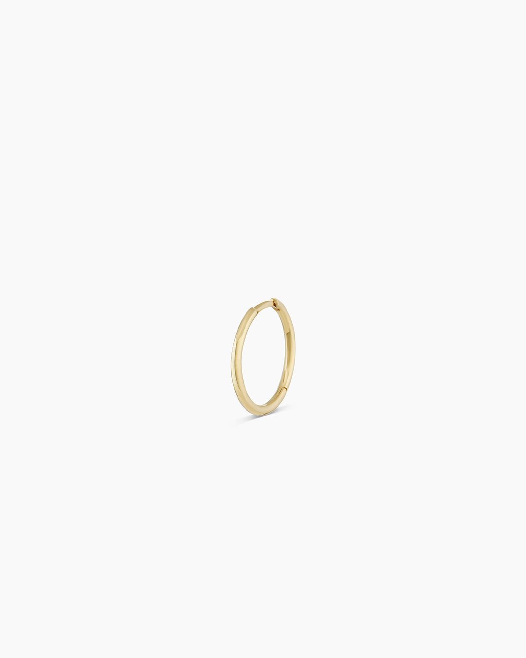 Classic Gold Huggie || option::14k Solid Gold, 11mm