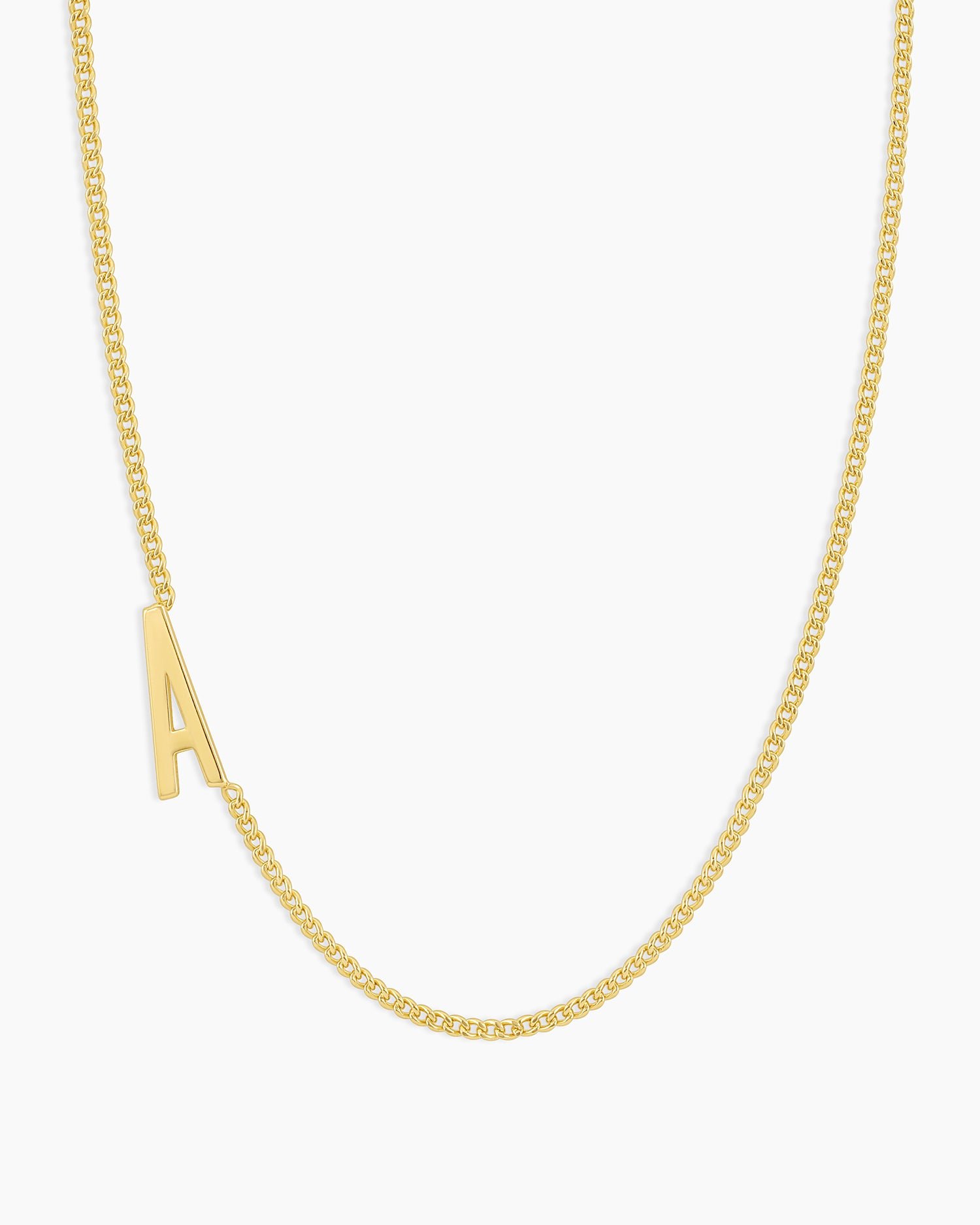 Wilder Alphabet Necklace Alphabet Necklace #A || option::18k Gold Plated, A