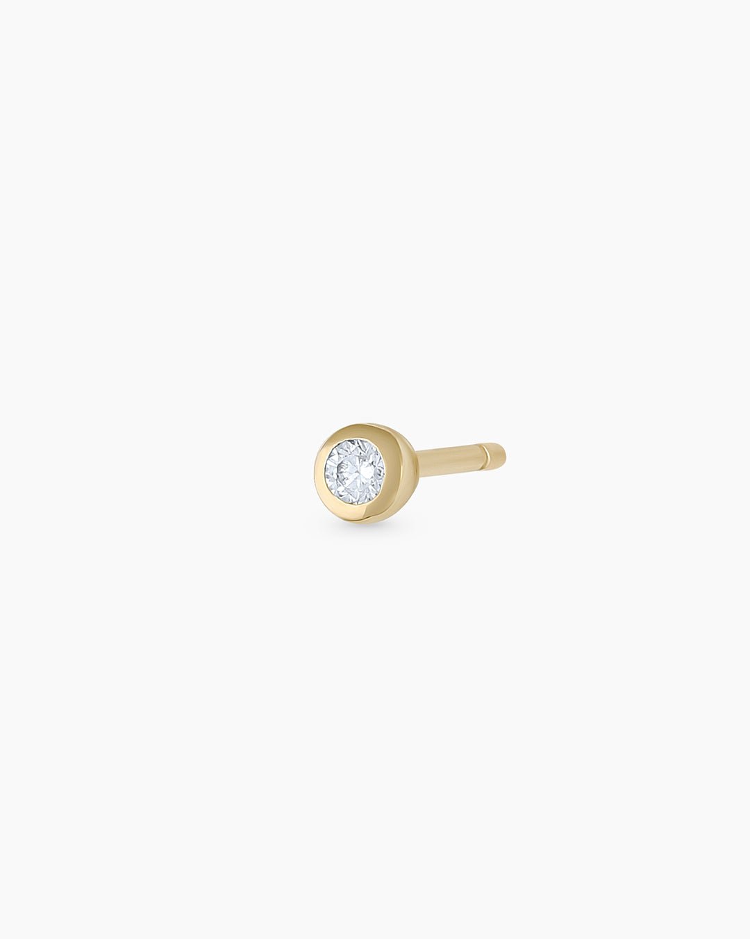 Classic Diamond Stud || option::14k Solid Gold