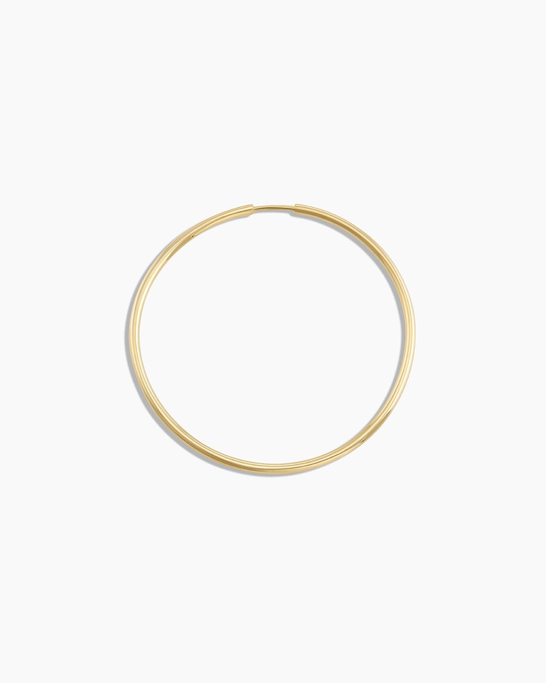 Classic Gold Hoop || option::14k Solid Gold, 30mm