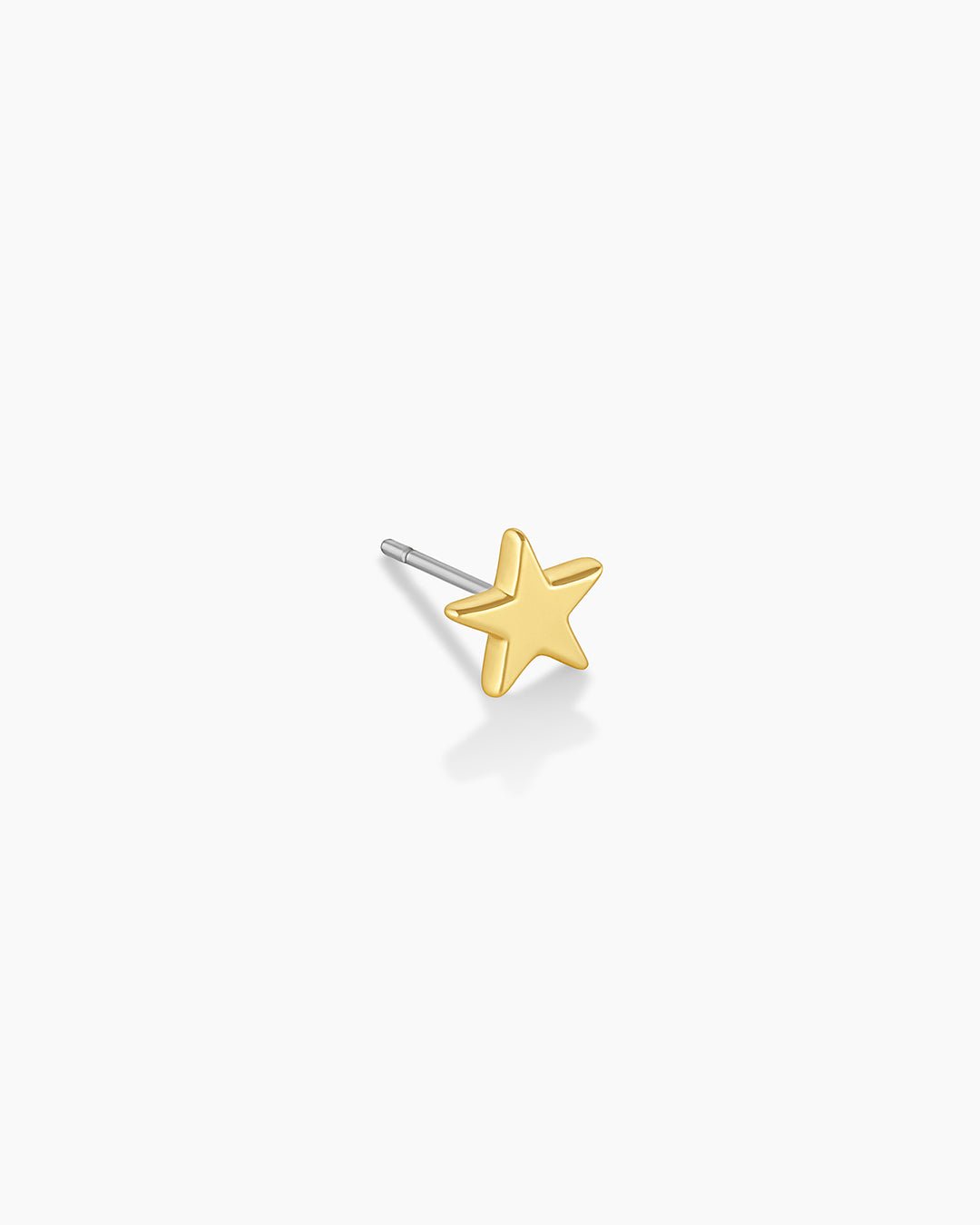 Star Charm Stud || option::18k Gold Plated, Star