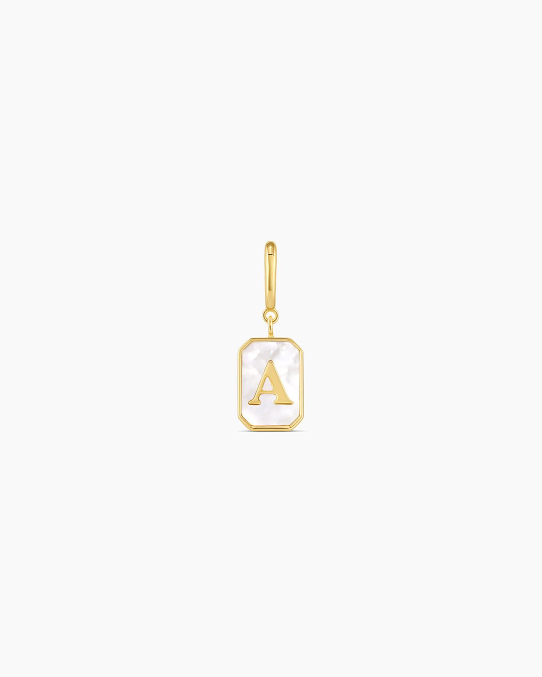 Vintage Alphabet Parker Charm #A || option::18k Gold Plated, A