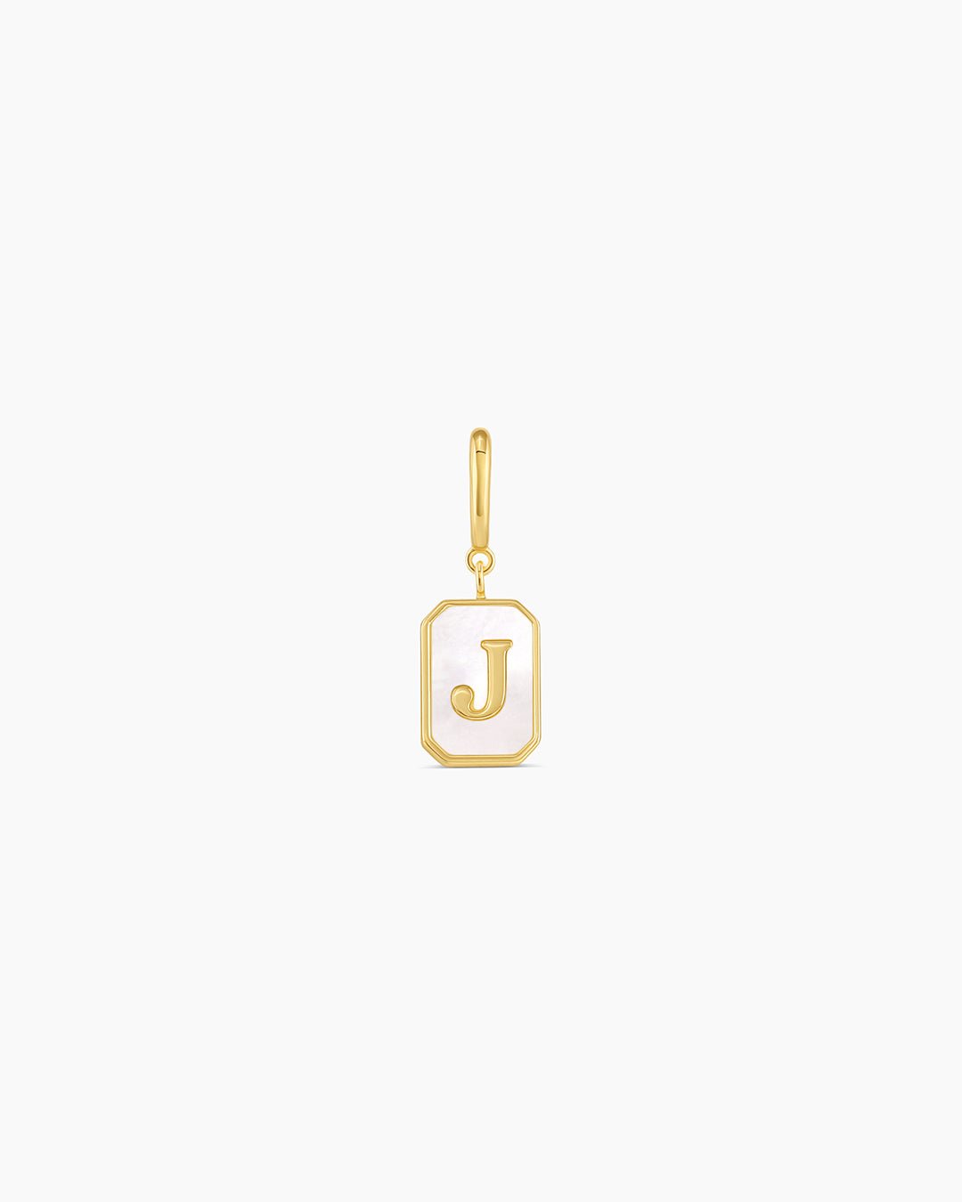 Vintage Alphabet Parker Charm #J || option::18k Gold Plated, J