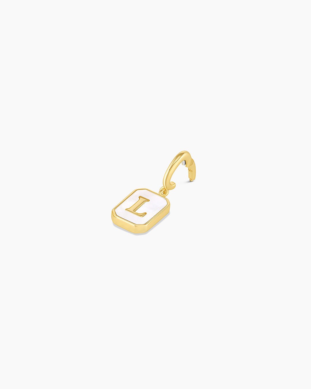 Vintage Alphabet Parker Charm #L || option::18k Gold Plated, L