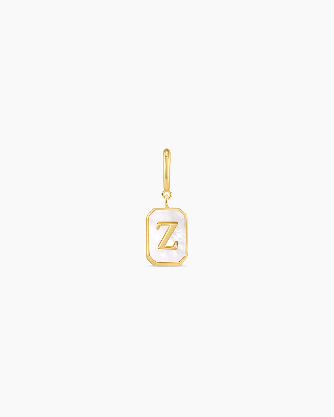 Vintage Alphabet Parker Charm #Z || option::18k Gold Plated, Z