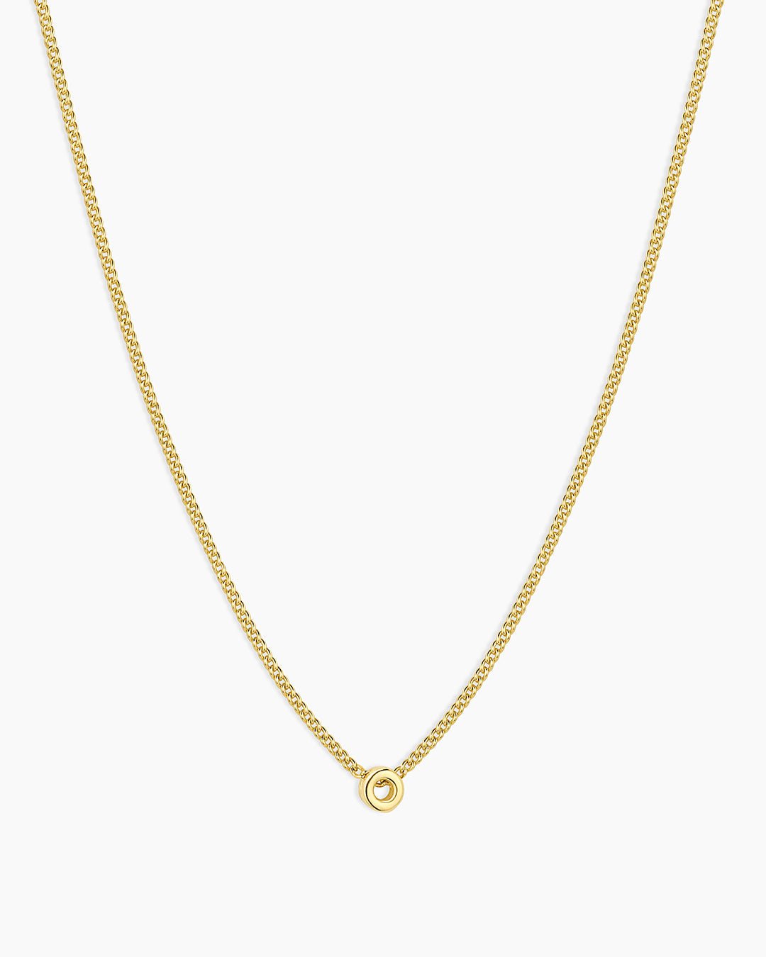 Wilder Mini Alphabet Necklace || option::18k Gold Plated, O