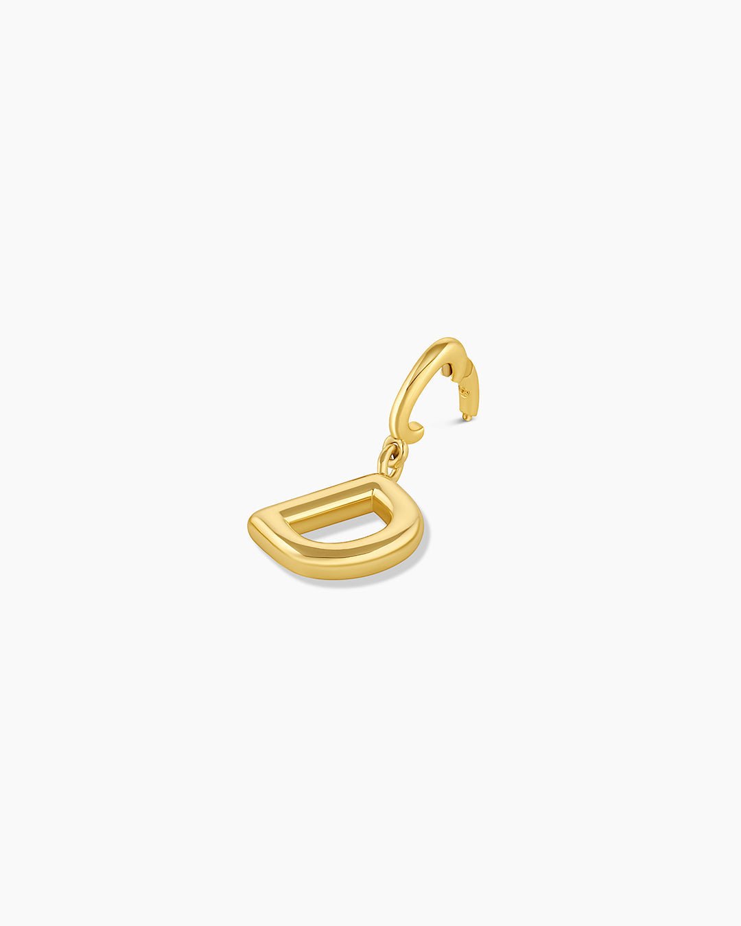 Alphabet Helium Parker Charm #D || option::18k Gold Plated, D