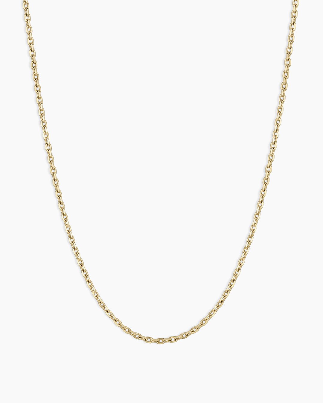 14k Gold Mini Link Necklace || option::14k Solid Gold