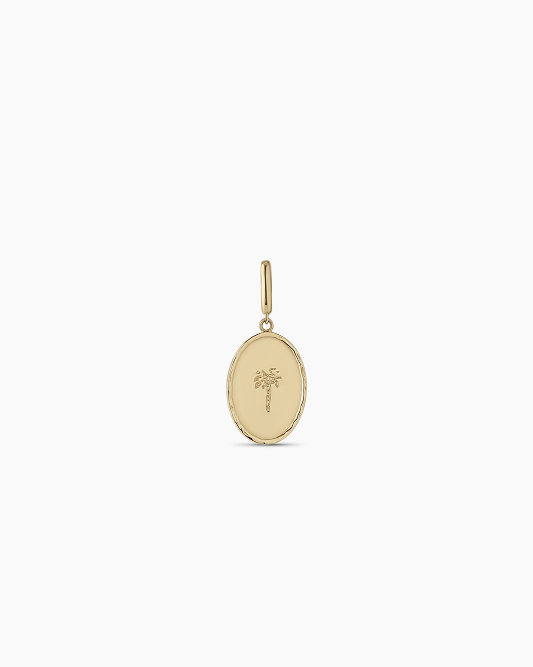 14k Gold Palm Charm || option::14k Solid Gold