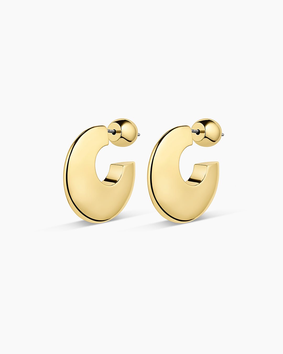 Paseo Arc Hoops || option::18k Gold Plated