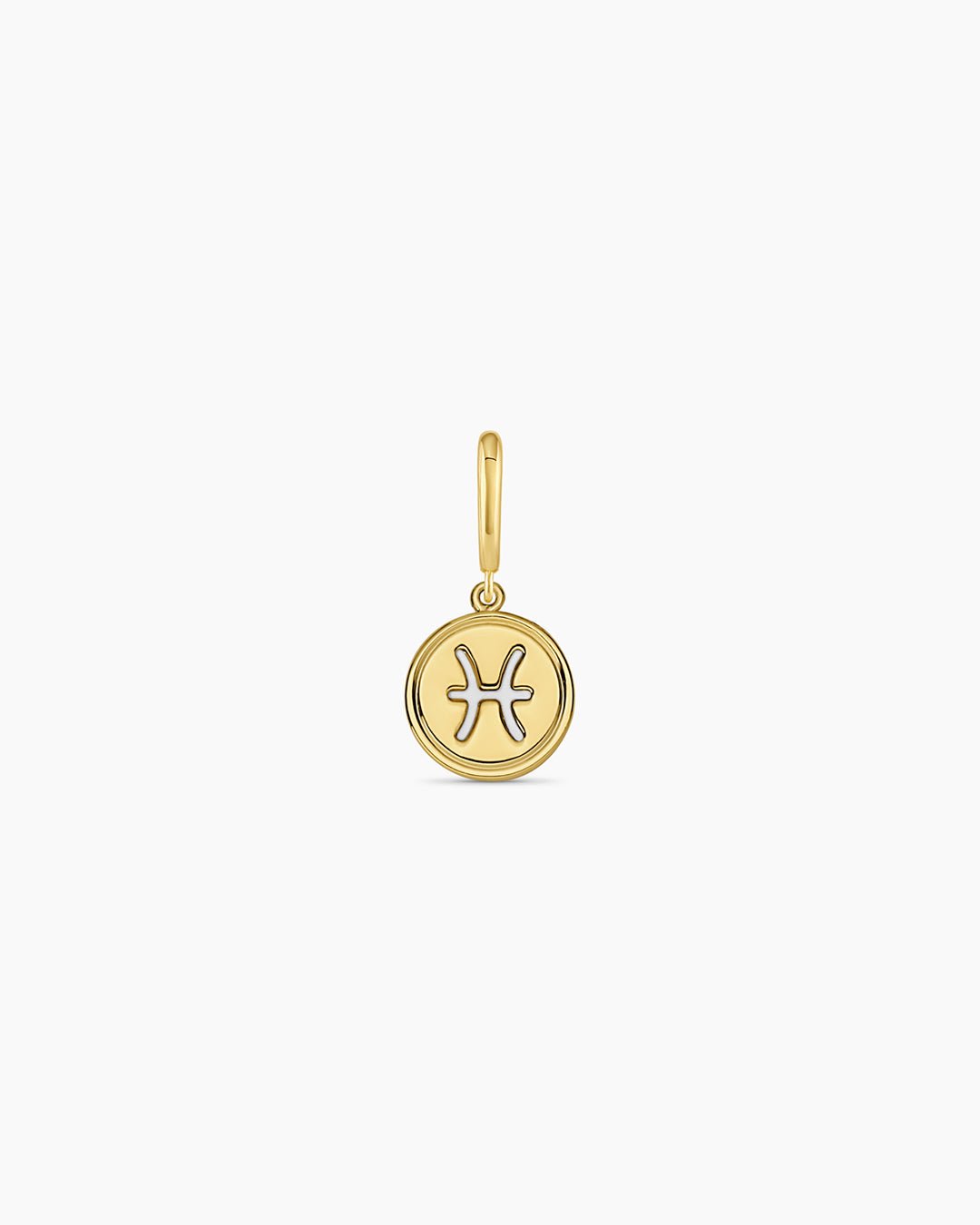 Zodiac Parker Charm || option::18k Gold Plated, Pisces