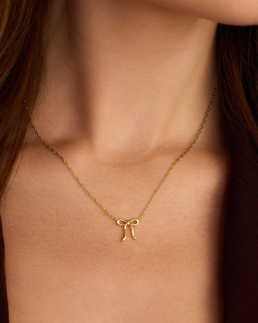 Put a Bow on it Necklace || option::18k Gold Plated