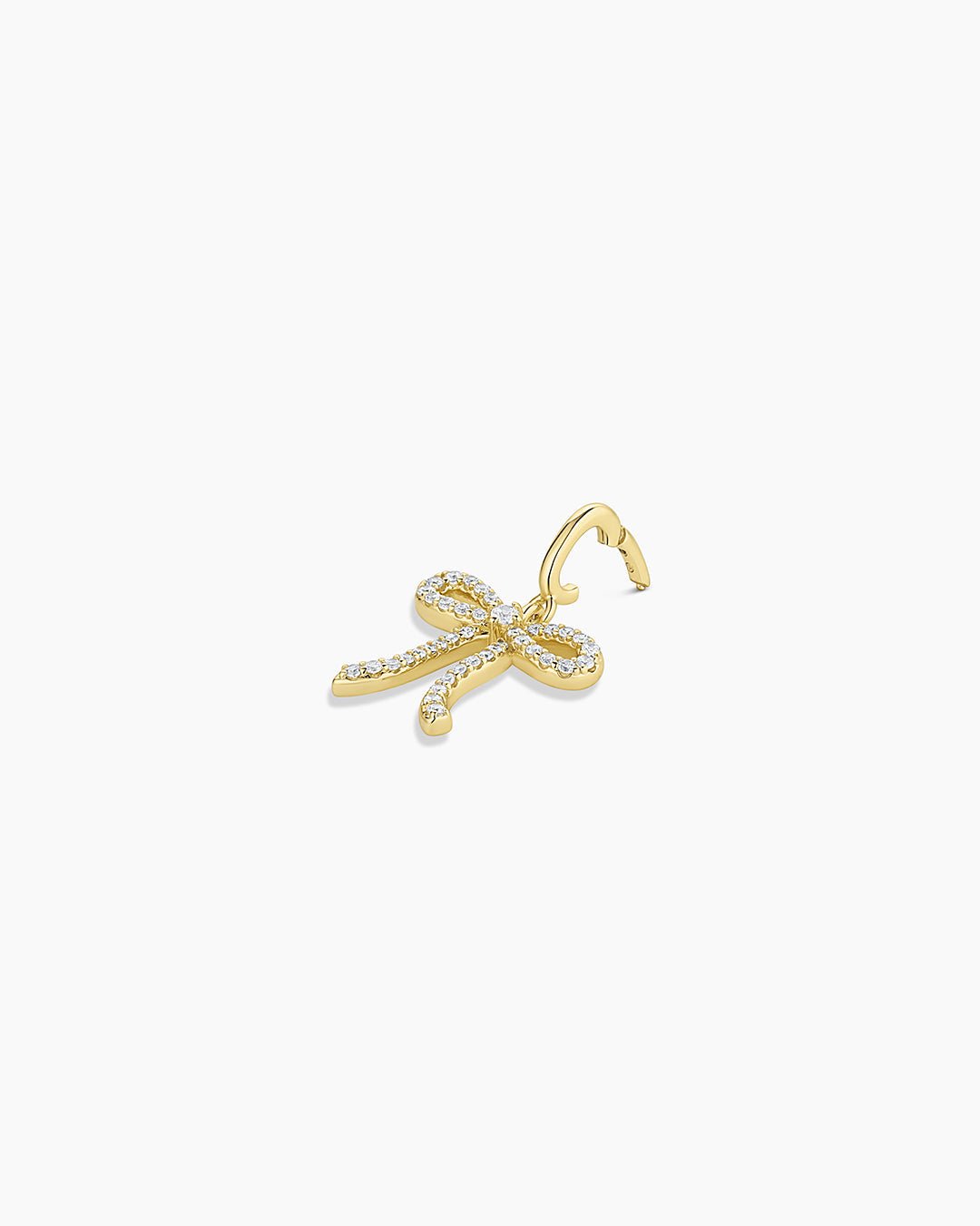 Bow Shimmer Parker Charm || option::18k Gold Plated