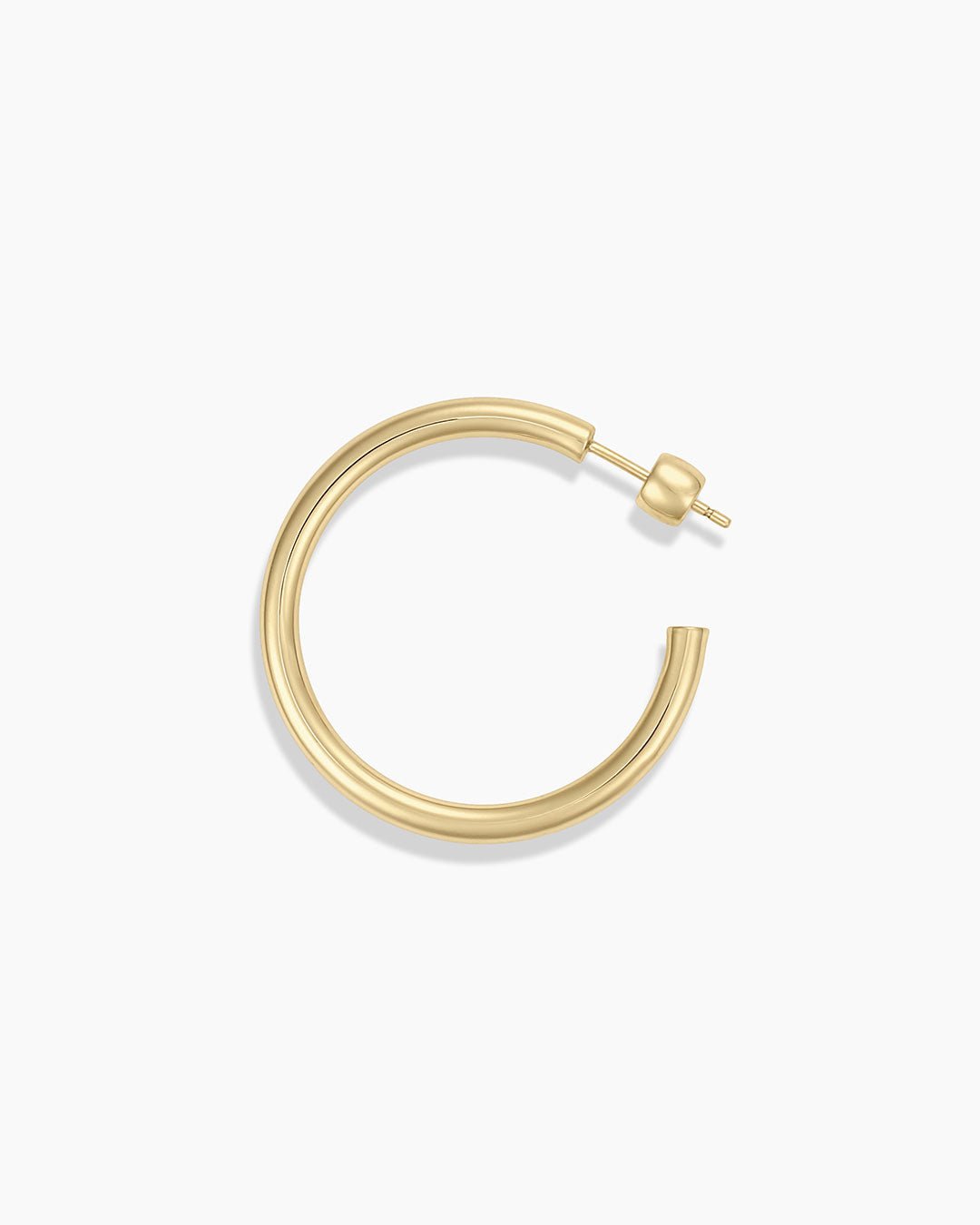 14k Gold Carter Hoops || option::14k Solid Gold, 30mm