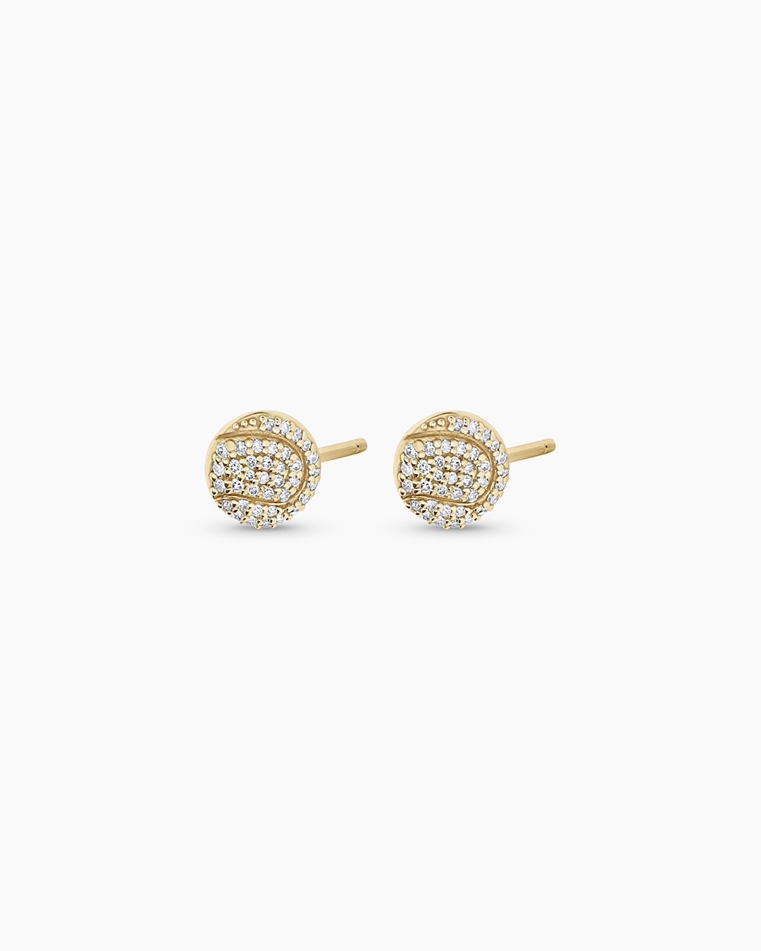 Diamond Ace Studs || option::14k Solid Gold