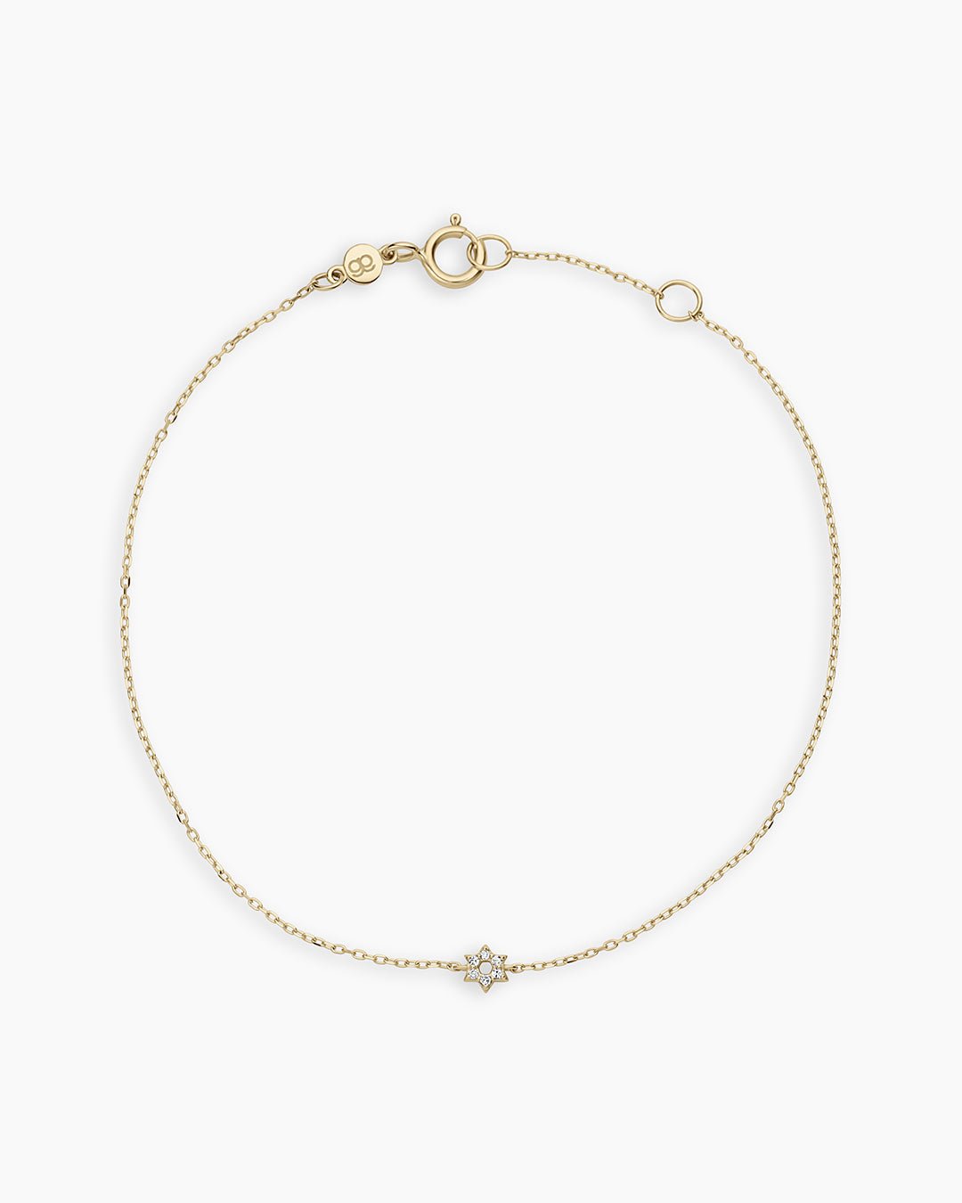 Diamond Star of David Bracelet || option::14k Solid Gold