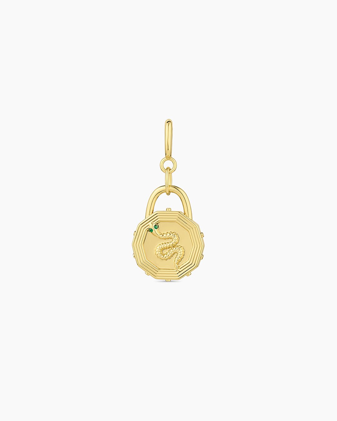 Snake Coin Parker Charm || option::18k Gold Plated