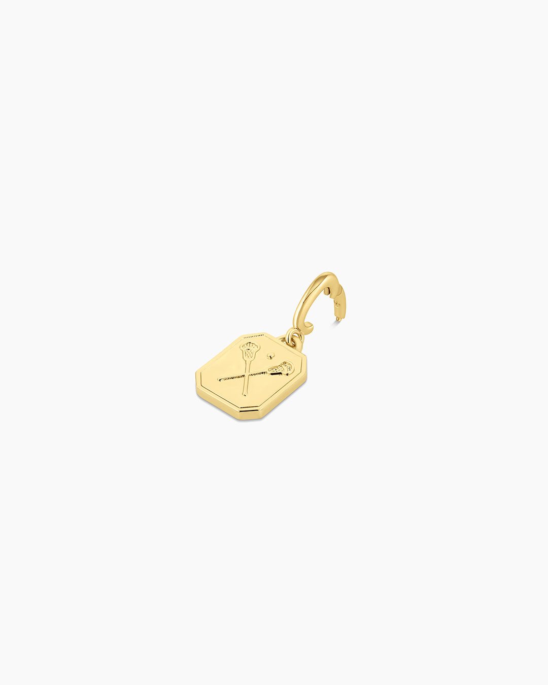 Varsity Parker Charm || option::18k Gold Plated, Lacrosse