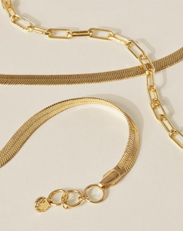 gold plated chain necklaces