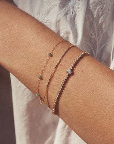 solid gold bracelets