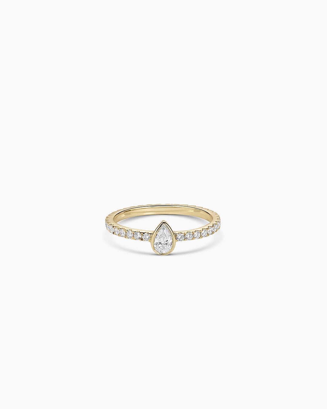 Lab Grown Diamond Pear Eternity Ring || option::14k Solid Gold