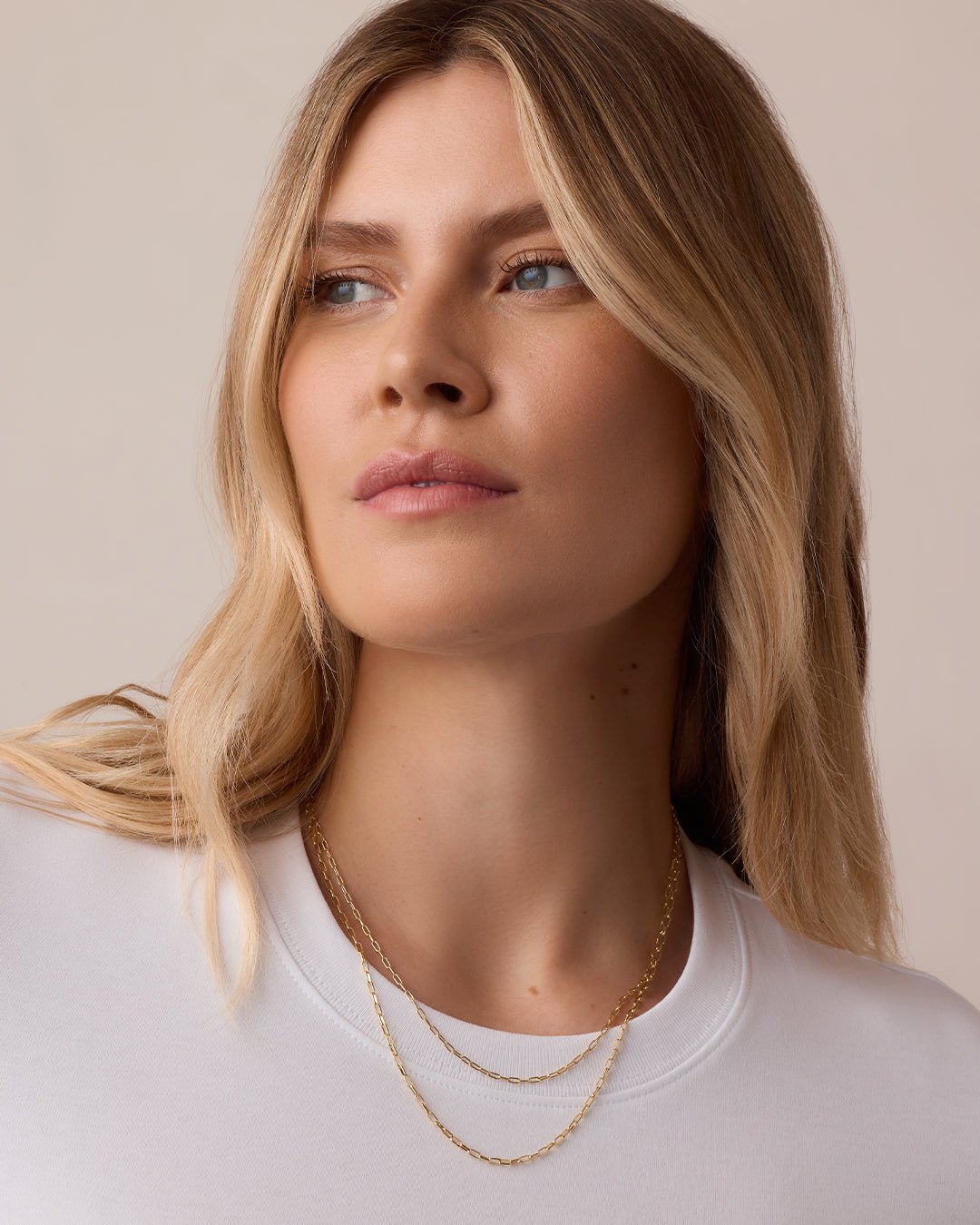 Parker Delicate Necklace || option::18k Gold Plated, 16 in.