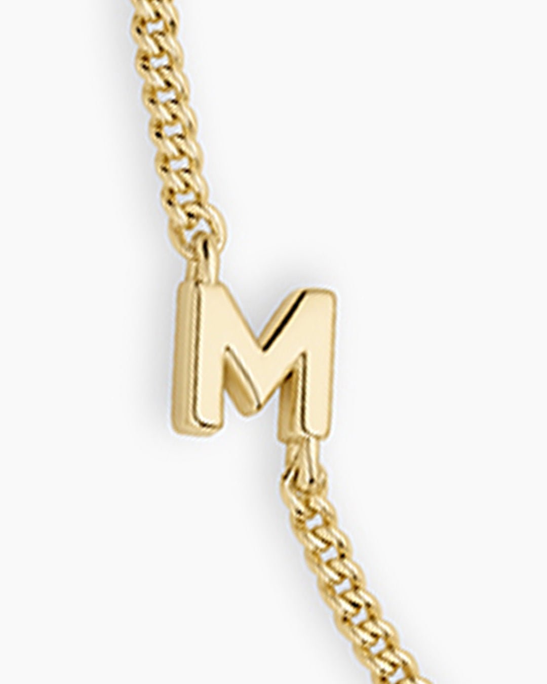 Wilder Mini Alphabet Bracelet || option::18k Gold Plated, M