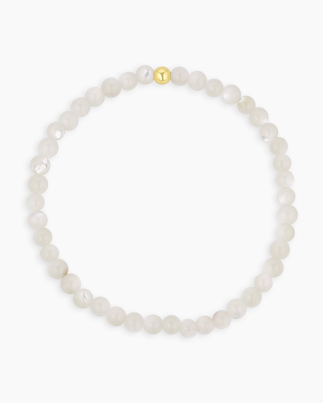 Carter Gemstone Bracelet || option::18k Gold Plated, Mother of Pearl