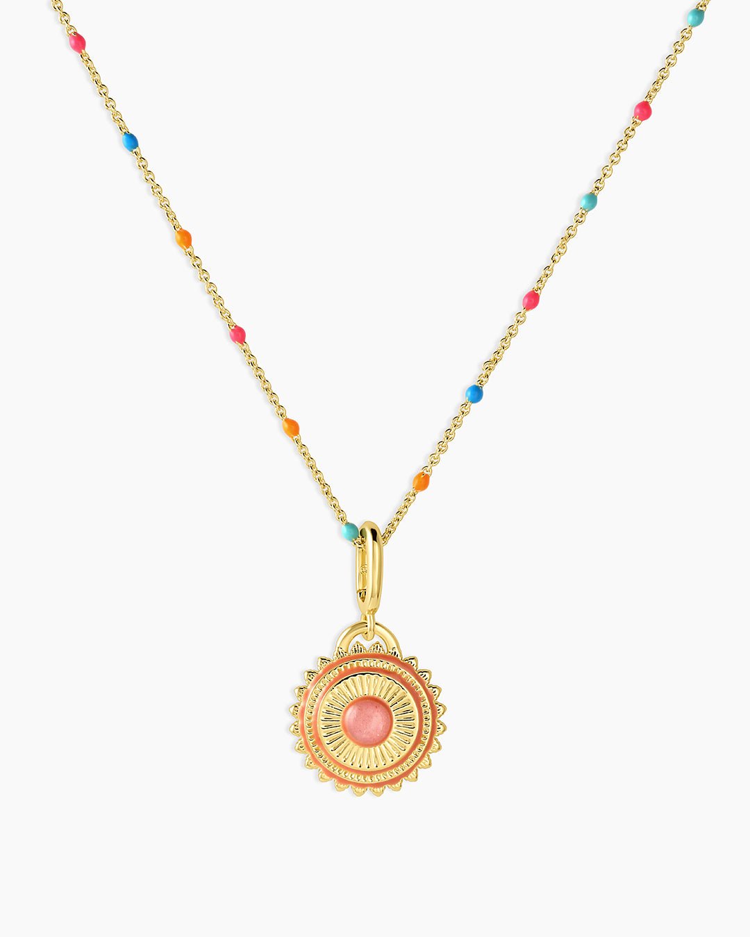 Sun Capri Necklace || option::18k Gold Plated