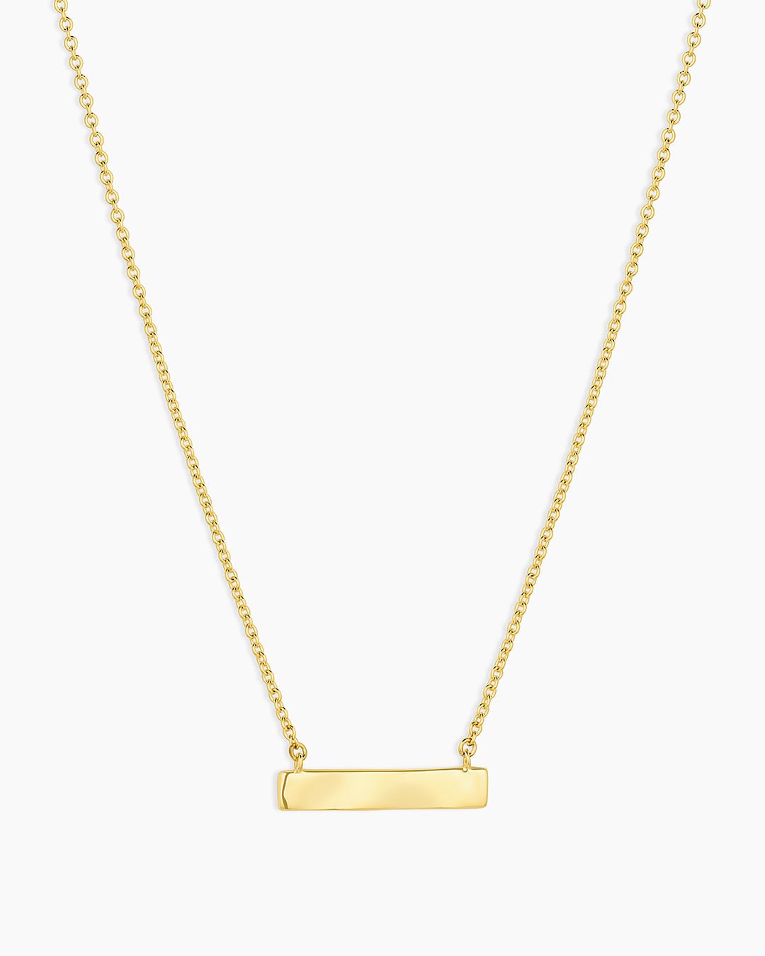 18k Gold Plated engravable Necklace || option::18k Gold Plated