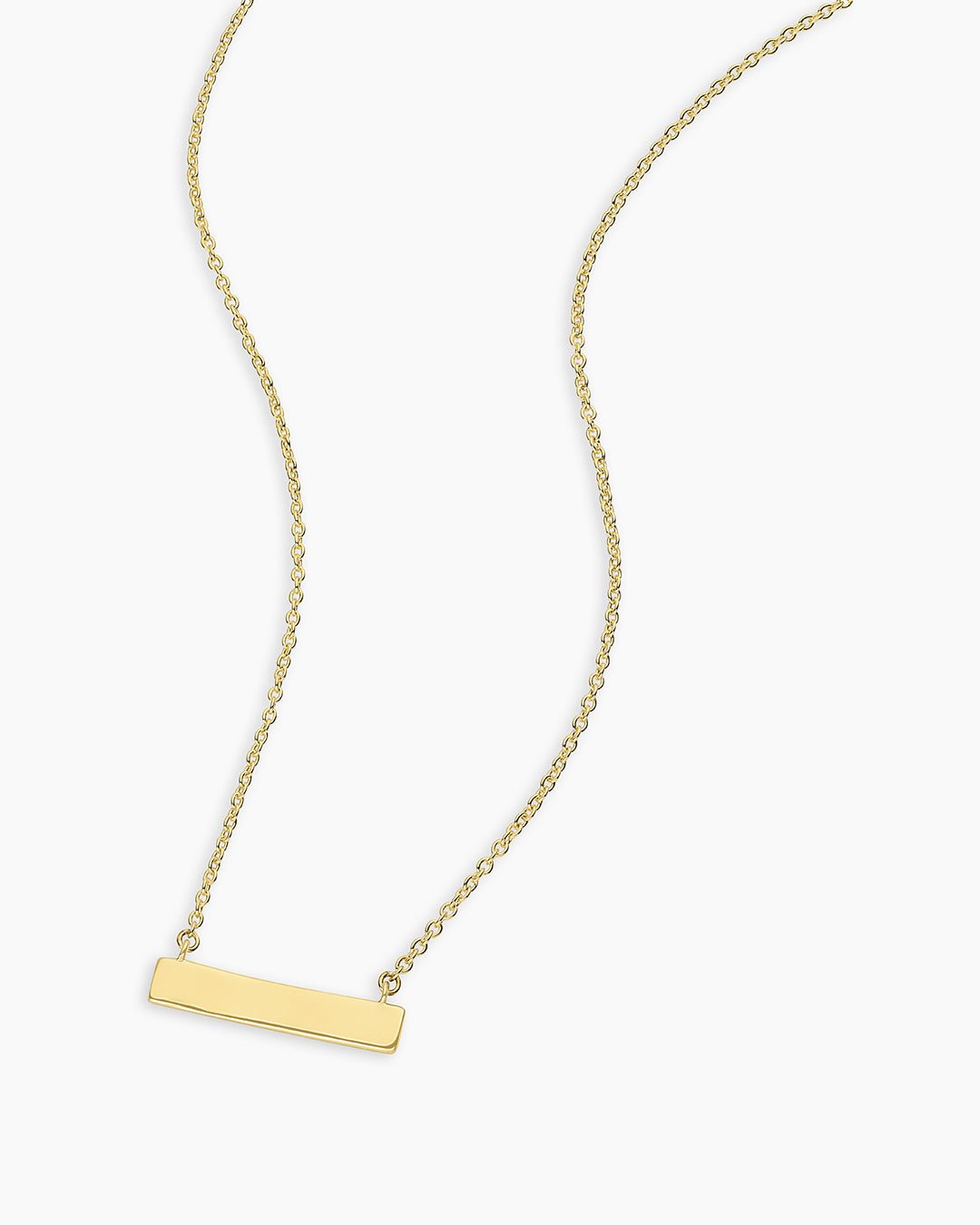 18k Gold Plated engravable Necklace || option::18k Gold Plated