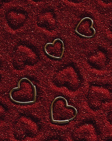 Heart shaped earrings. shop the valentine's day gift guide. 