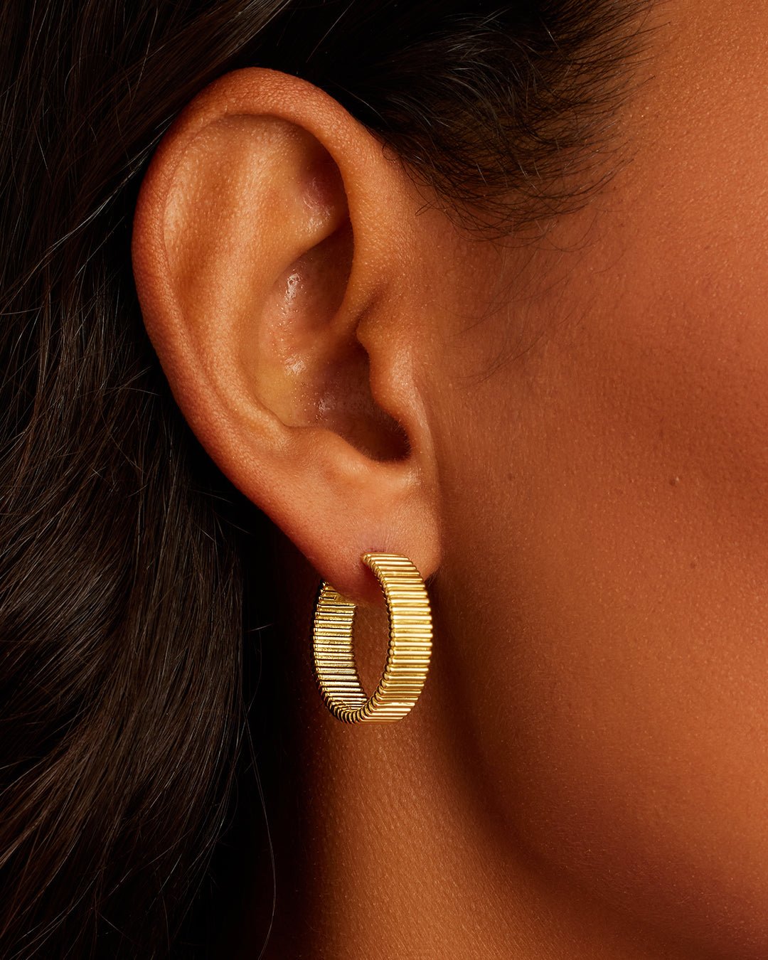 Catalina Hoops || option::18k Gold Plated